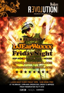 DJ EarwaxXx Friday Night Las Vegas Residency inside Beatles Revolution @ The Mirage